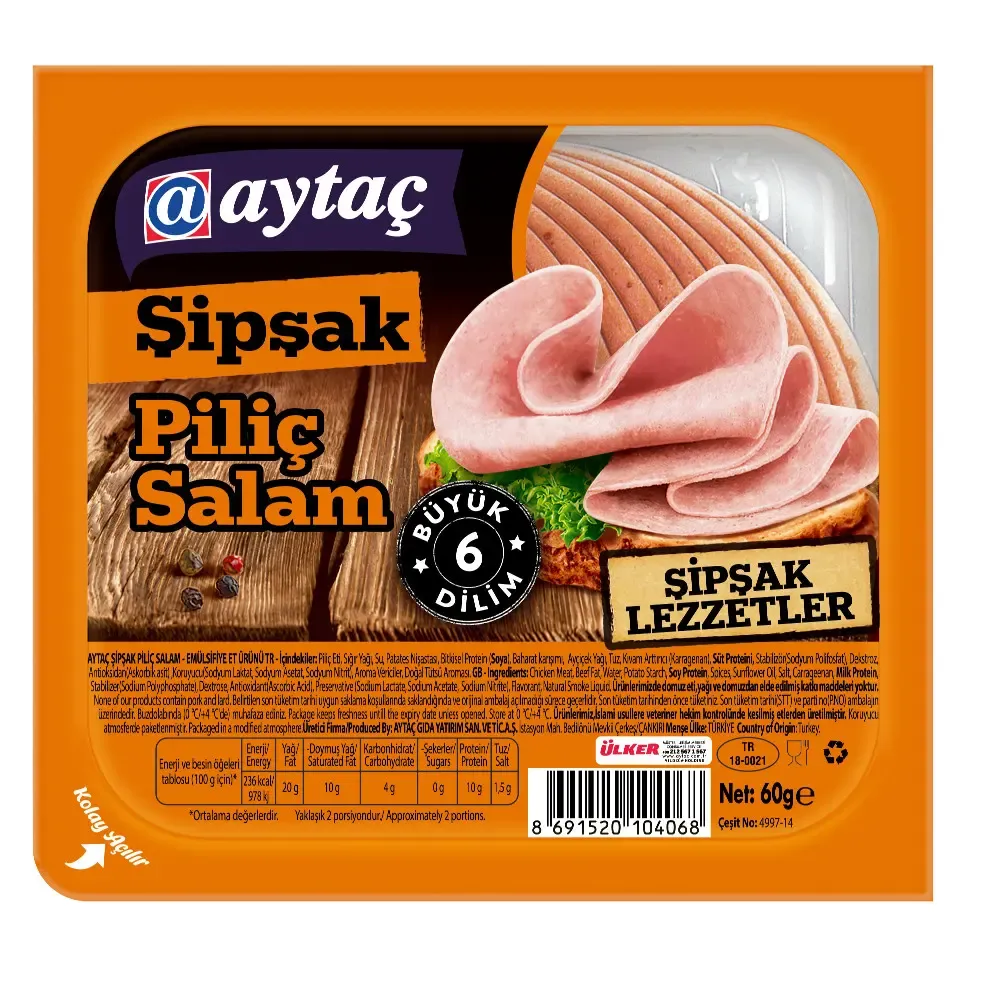 Aytaç Şipşak Piliç Salam Dilimli 60 g