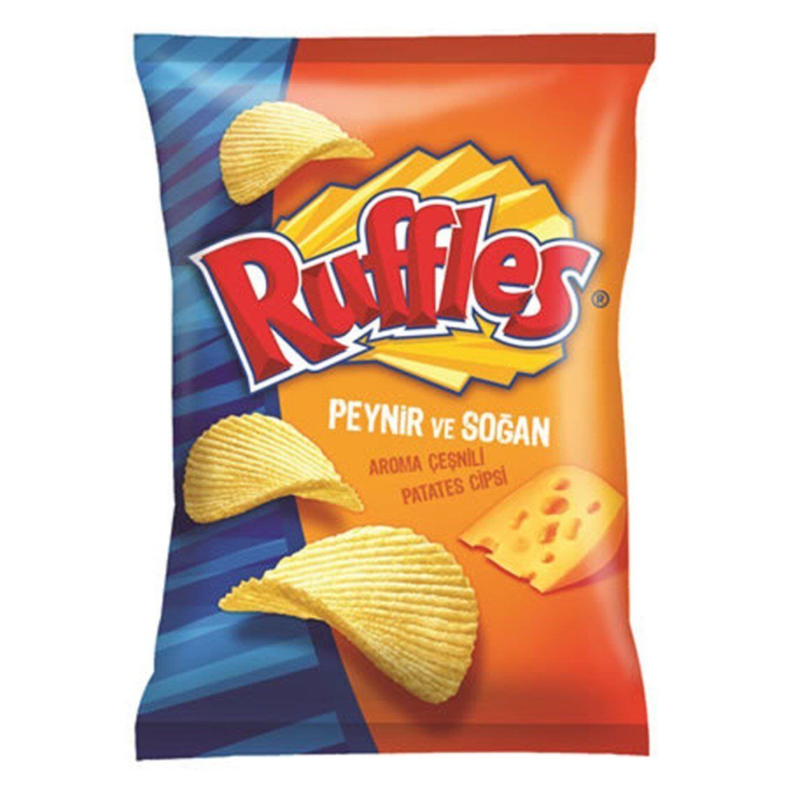 Ruffles Peynir Ve Soğan Aromalı Patates Cipsi Süper Boy 125 gr