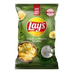 Lay’s Yoğurt ve Mevsim Yeşillikli Patates Cipsi Süper Boy 125 G