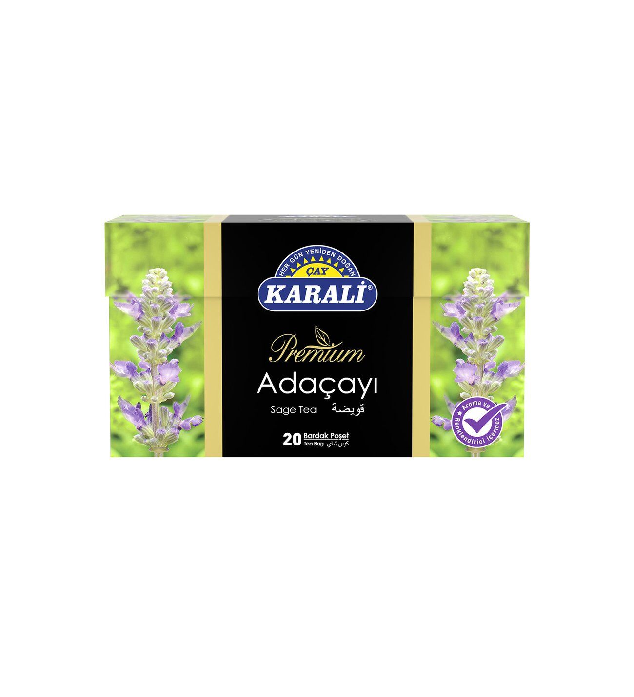 Karali Bardak Poşet Bitki Çayı Adaçayı 20'li