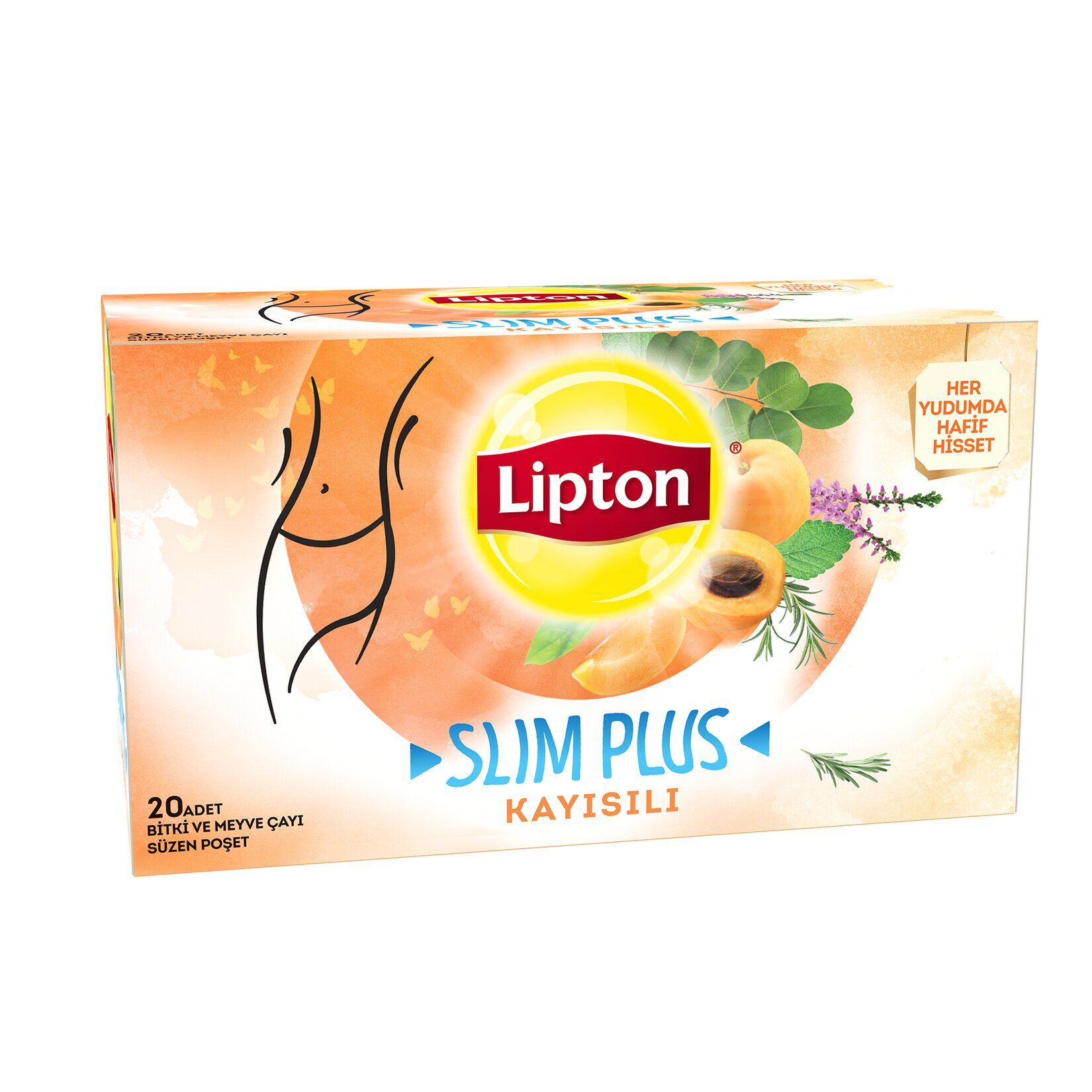 Lipton Slim Plus Kayısılı 20'li 36 G