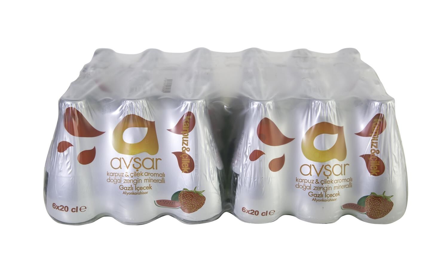 Avşar Karpuz Çilek Maden Suyu 24x200 Ml