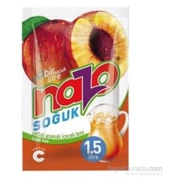 Nazo Şeftali Aromalı İçecek Tozu 9 gr
