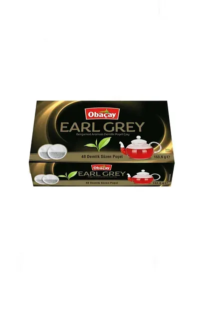Obaçay Earl Grey Bergamot Aromalı 48li Demlik Poşet Çay