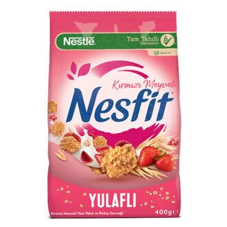 Nestle Nesfit Kırmızı Meyveli Tam Tahıl ve Pirinç Gevreği 400 G