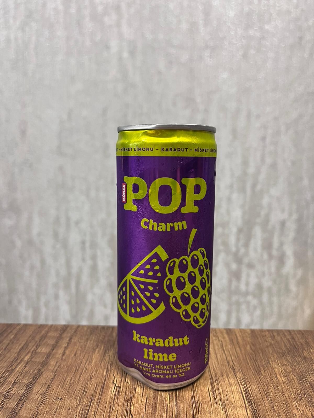 Dimes Pop Charm Karadut Lime 250 Ml