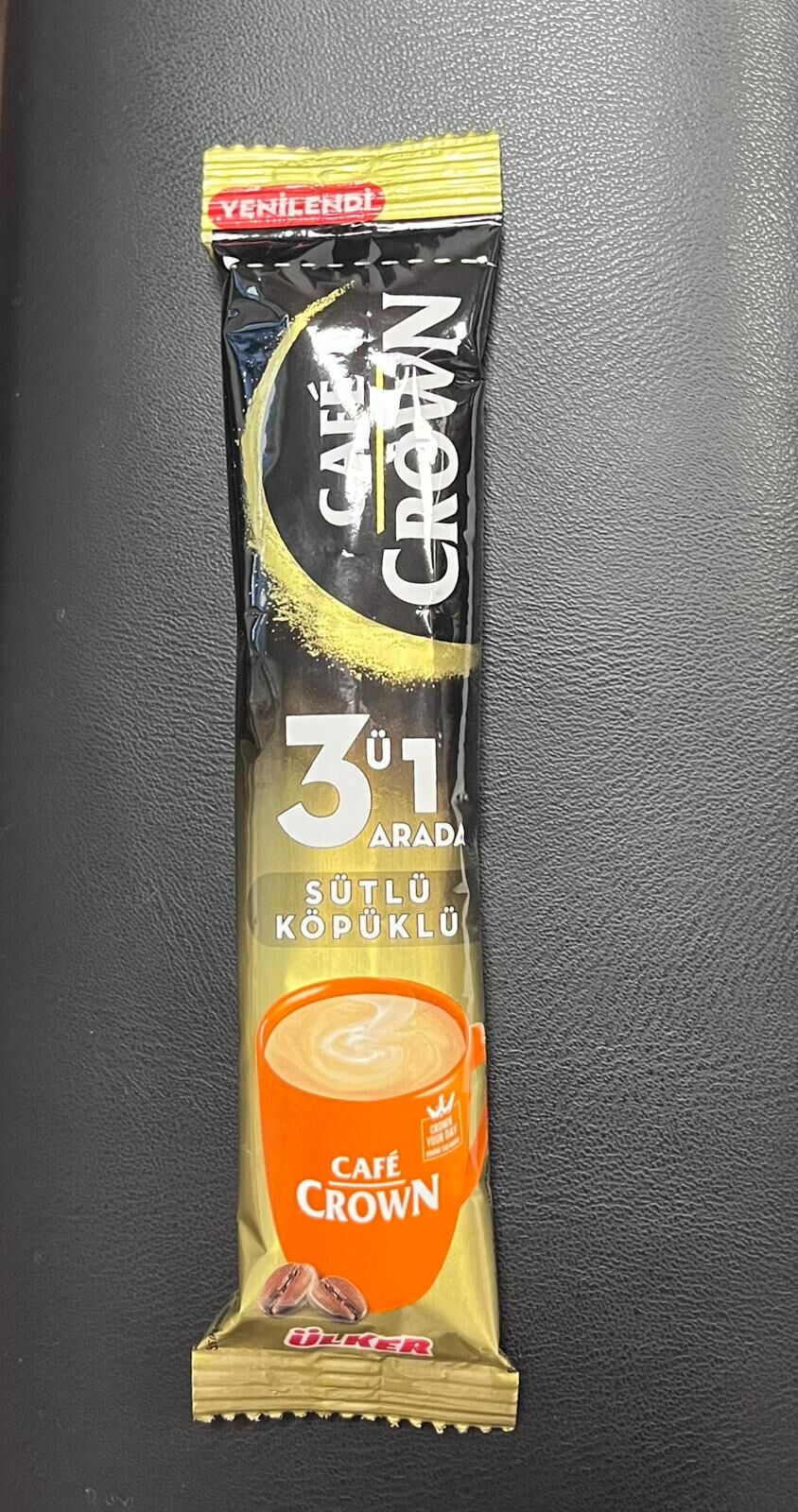 Cafe Crown 3'ü 1 Arada Sütlü Köpüklü Kahve