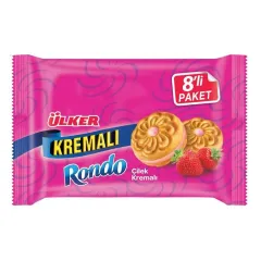 Ülker Çilek Kremalı Rondo 8Li Paket 488 Gr