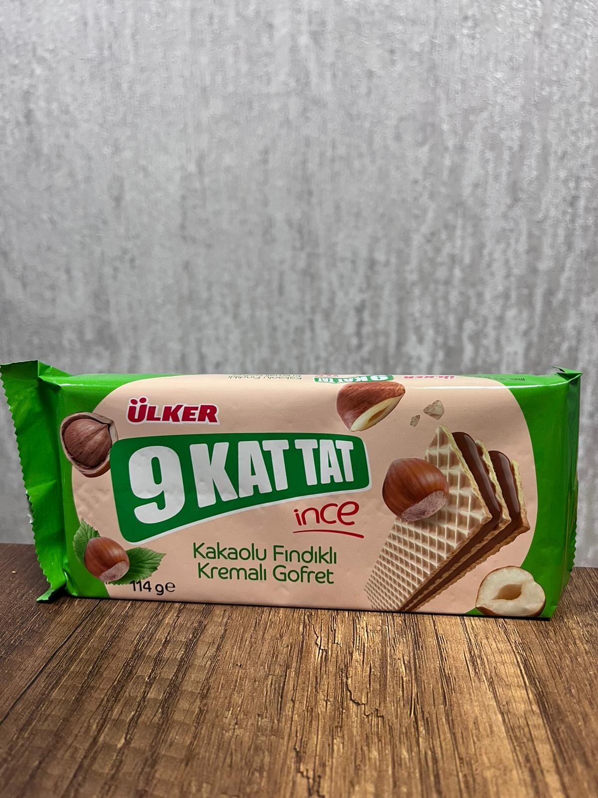 Ülker 9 Kat Tat İnce Kakaolu Fındıklı Kremalı Gofret 114 Gr