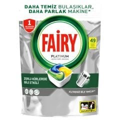 FAIRY Platinum Bulaşık Makinesi Deterjanı Kapsülü/Tableti 49 Yıkama