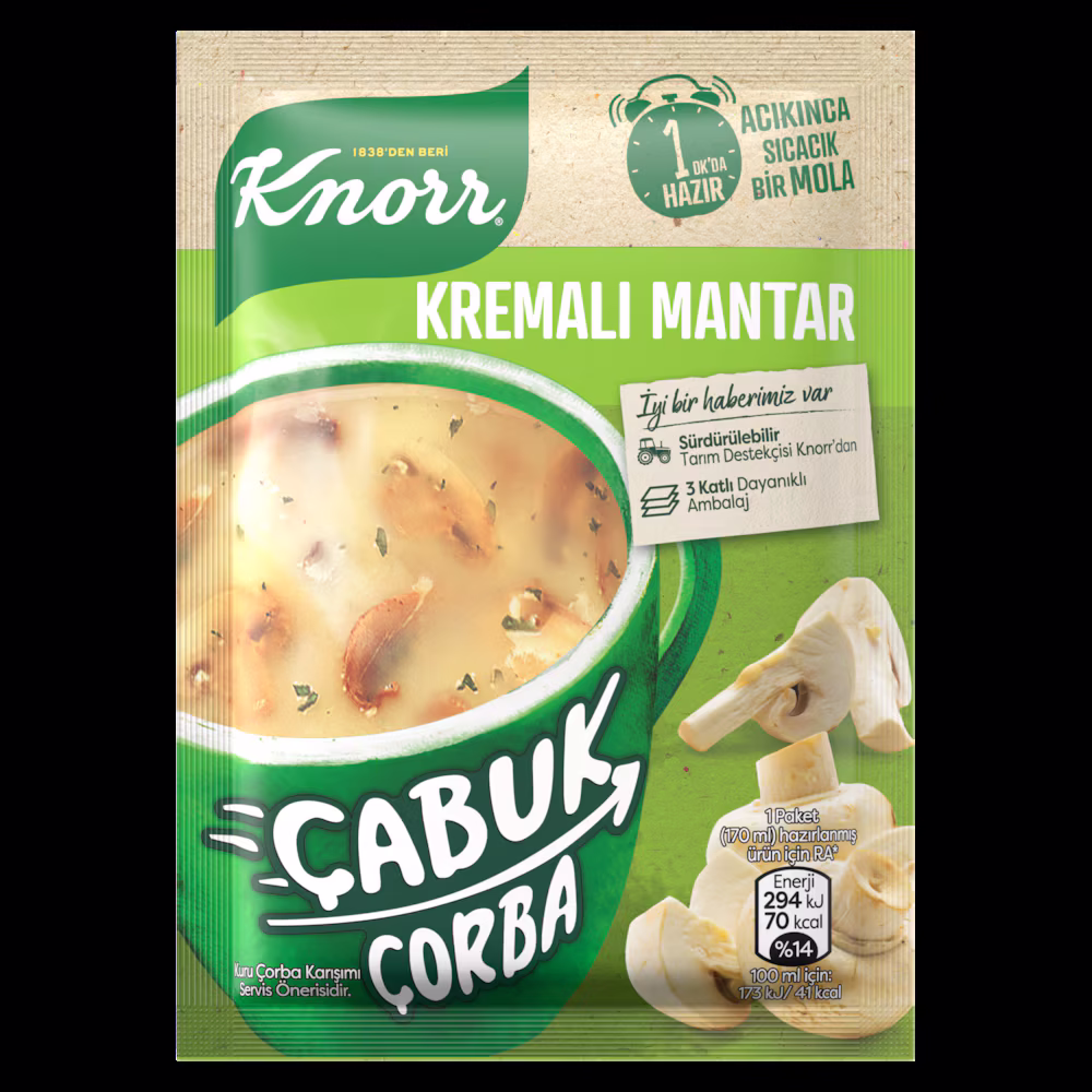 Knorr Çabuk Çorba Kremalı Mantarlı 19 G