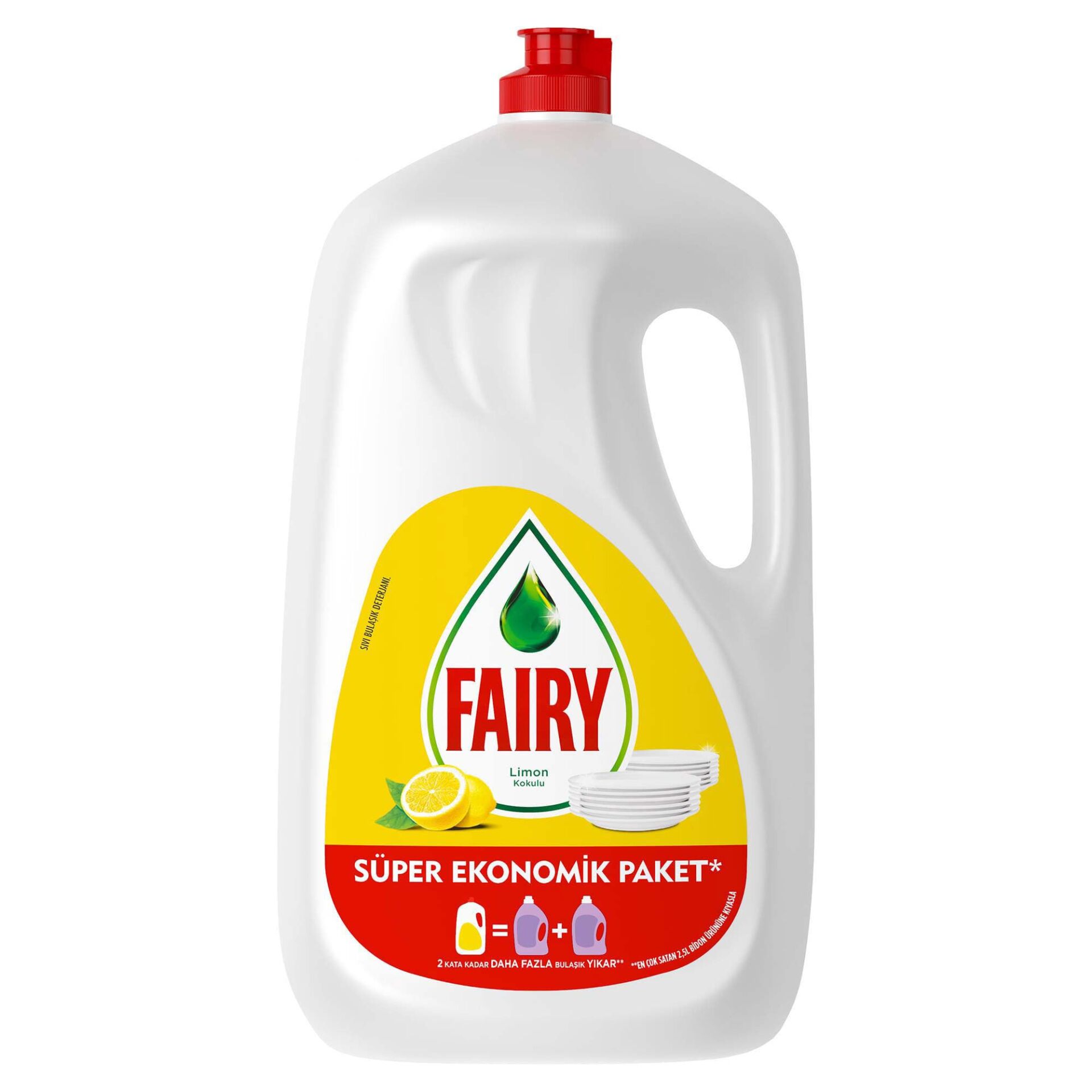 Fairy Süper Ekonomik Paket Sıvı Bulaşık Deterjanı 2600 Ml Limon Kokulu