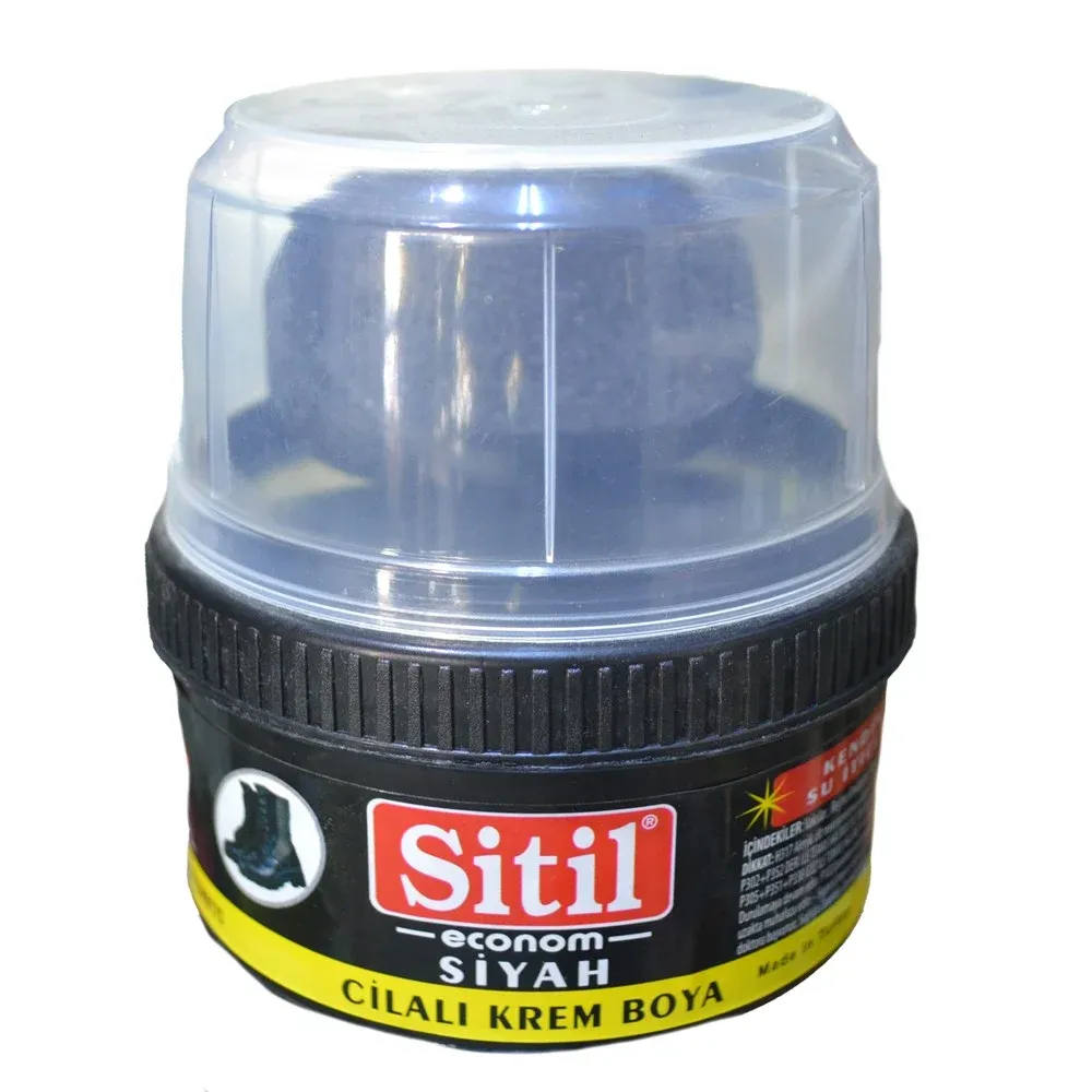 Sitil Siyah Bot Boyası, Ayakkabı Boyası 175 Ml