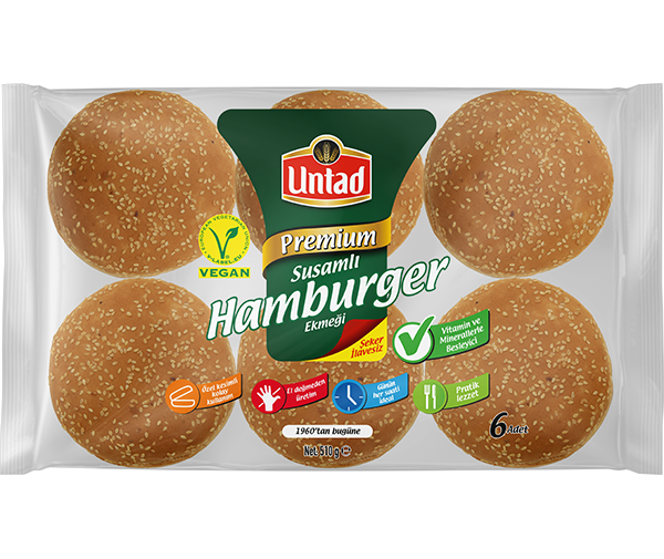 Susamlı Hamburger Ekmeği