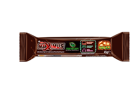 Eti Maximus Yer Fıstıklı Karamelli ve Yeşil Renkli Nuga Bar 45 G