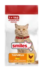 Smiles Tavuklu Yetişkin Kedi Maması 1,2 Kg