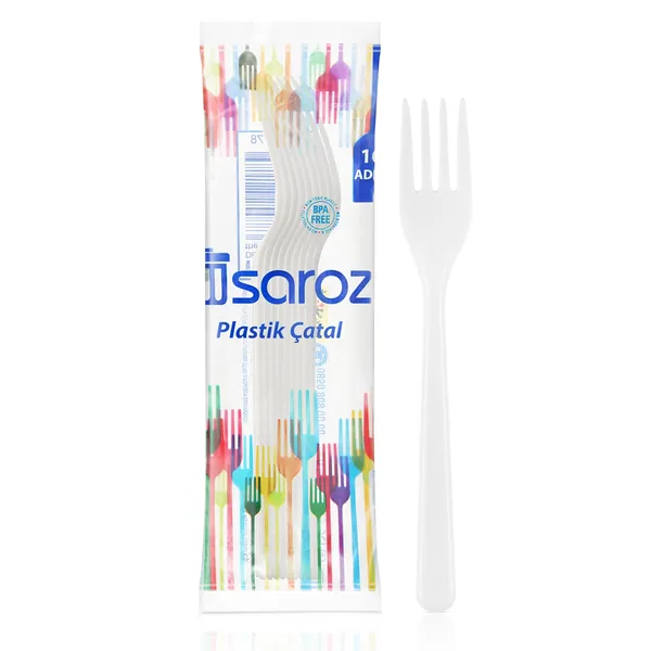 Saroz Plastik Çatal 10'lu