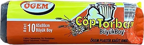 Ögem Büyük Boy Çöp Poşeti 10'lu