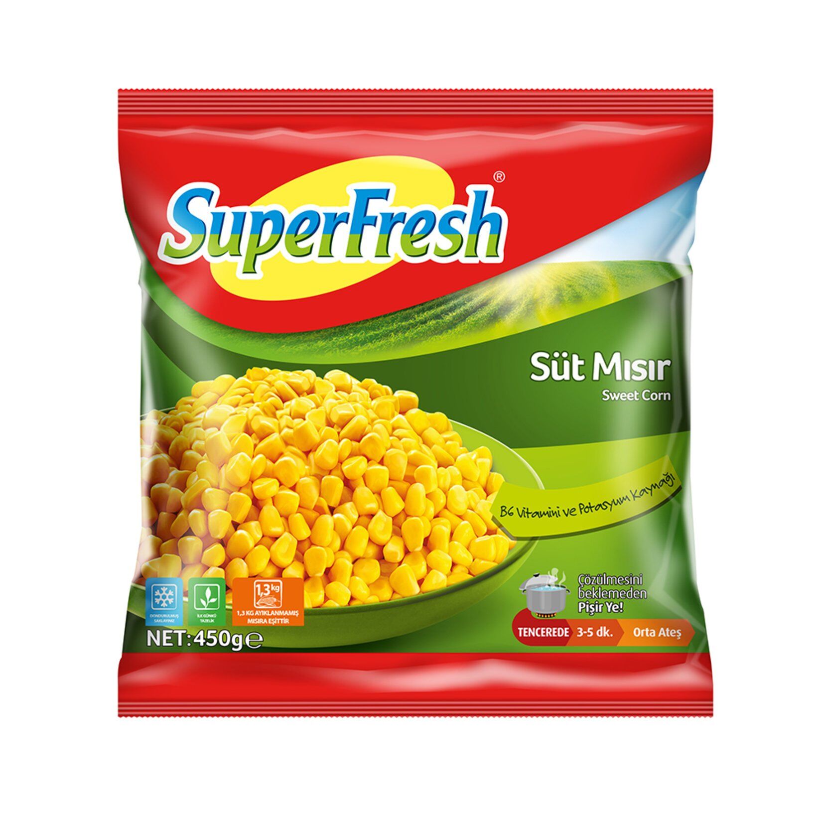 SuperFresh Süt Mısır 450 G