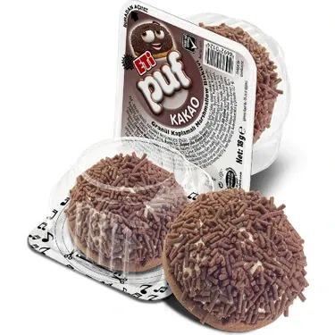 Eti Puf Kakaolu Bisküvi 18 G