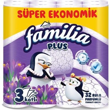 Familia Plus Daha Dolgun Kokulu 3 Katlı 32li Tuvalet Kağıdı