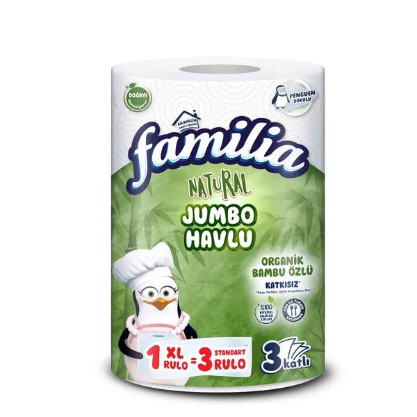 Familia Natural Jumbo Havlu 1 XXXL=6 Rulo
