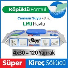 Sleepy Easy Clean Süper Kireç Sökücü Yüzey Temizlik Mendili 120 Yaprak