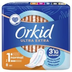 Orkid Ultra Extra Hijyenik Ped Normal Tekli Paket 8li