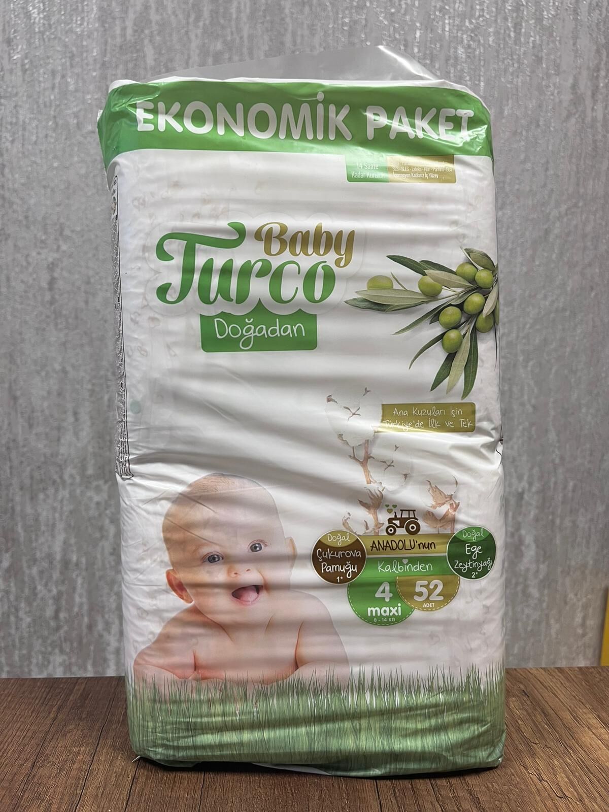 Baby Turco Bebek Bezi Zeytinyağlı Numara 4