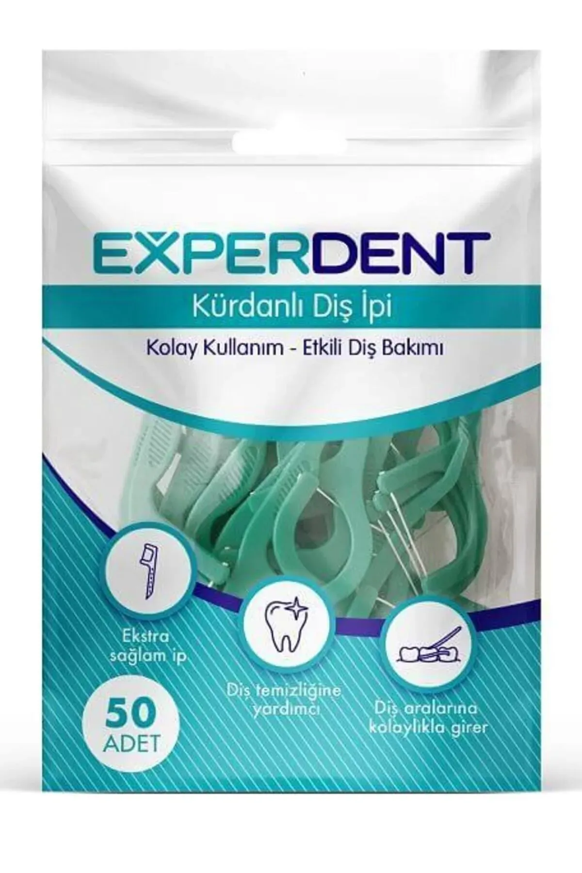 Experdent Kürdanlı Diş İpi 50 Adet