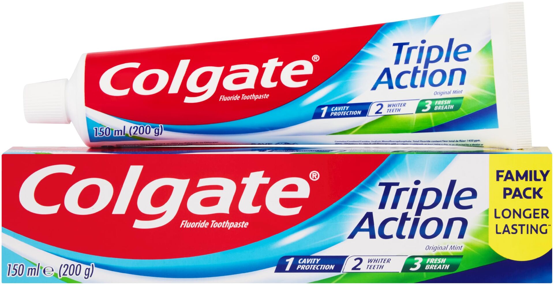 Colgate Üçlü Etki Çürüklere Karşı Koruma Nane Ferahlığı Diş Macunu 150 ml