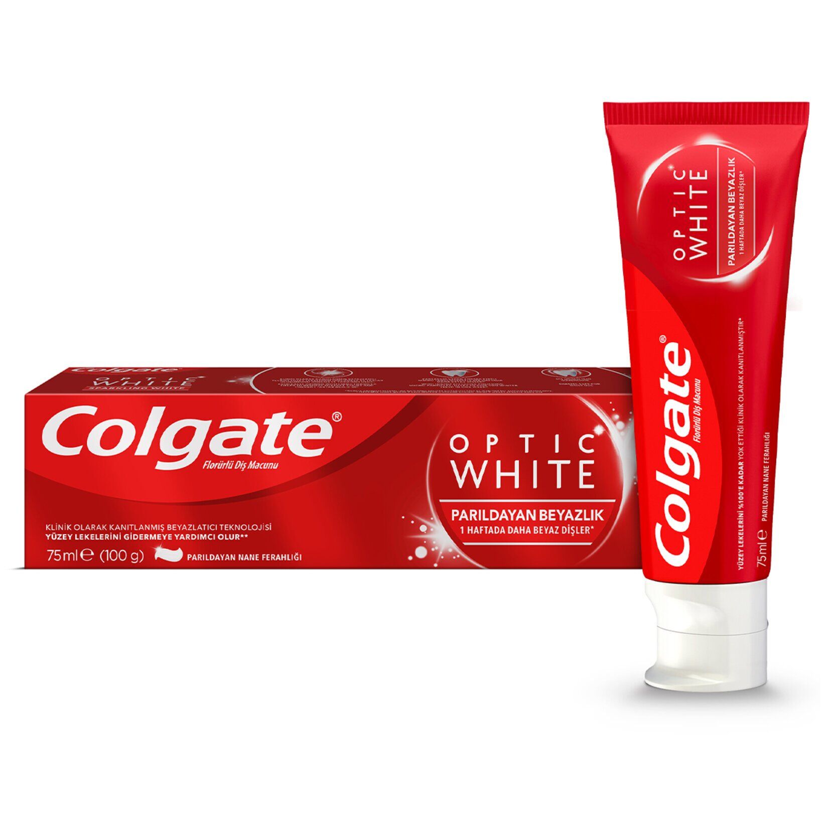 Colgate Optic White Parıldayan Beyazlık Beyazlatıcı Diş Macunu 75 ml