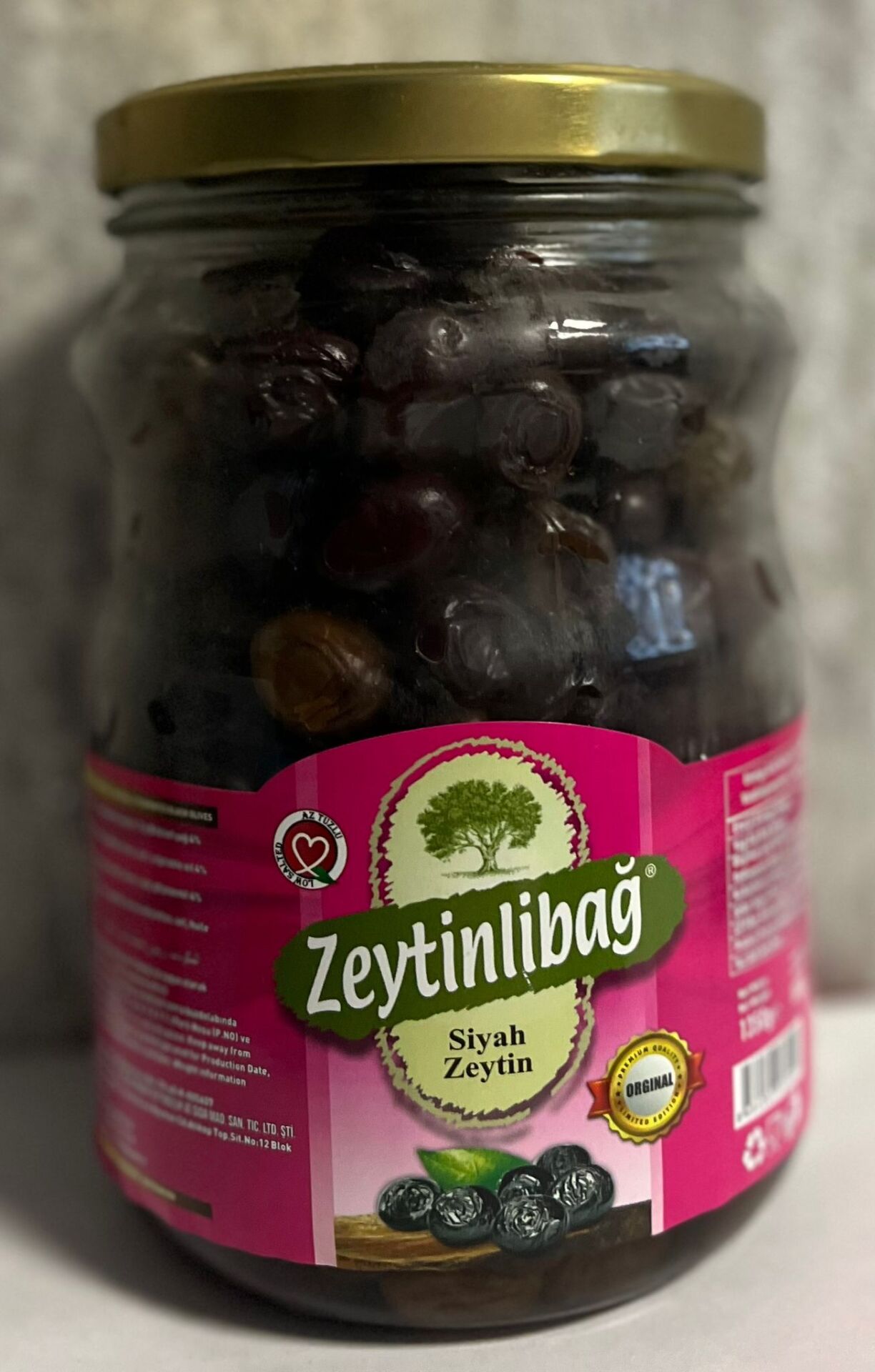 Zeytinlibağ Siyah Zeytin 1350 G