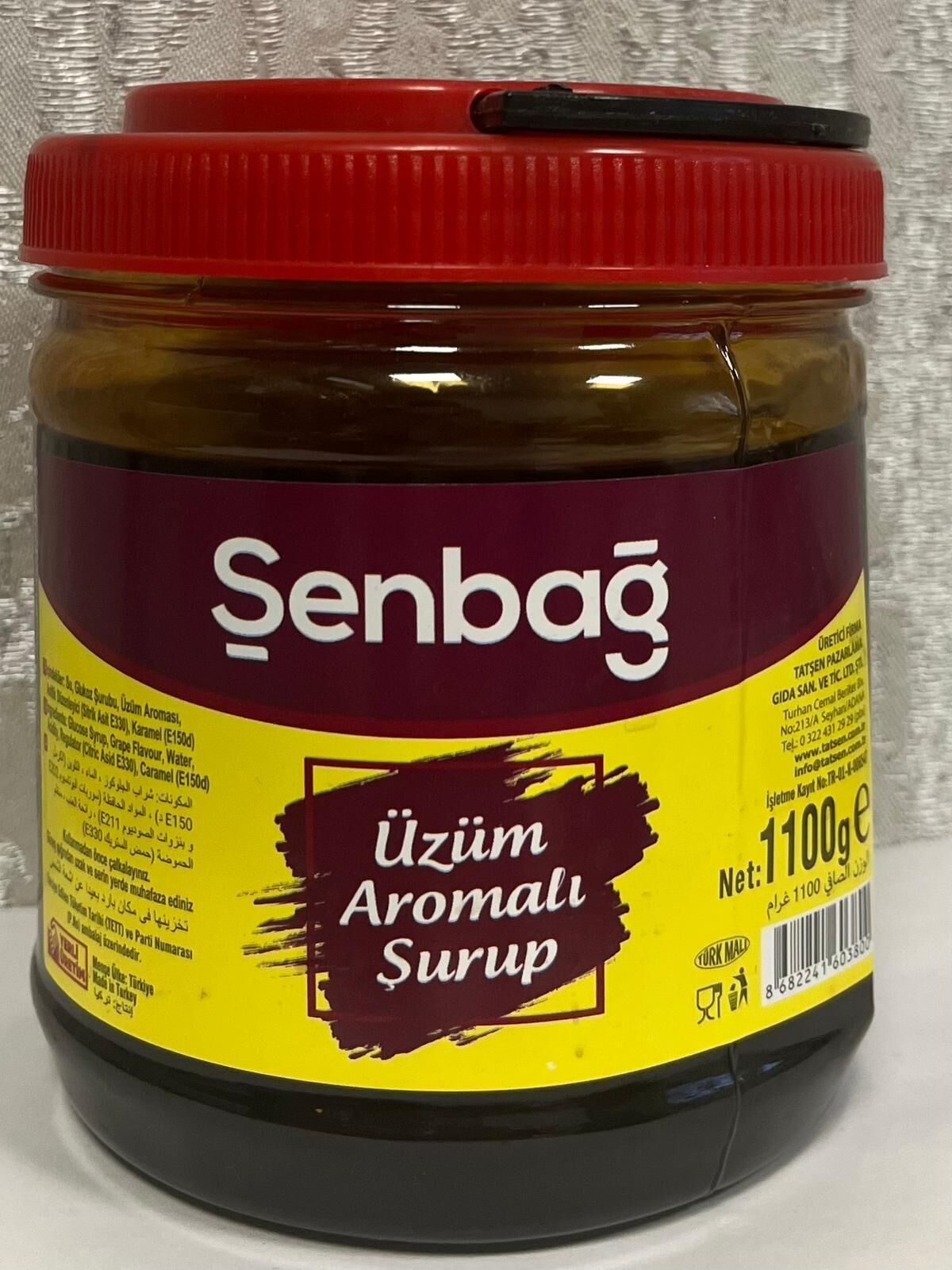 Şenbağ Üzüm Aromalı Şurup 1100 G