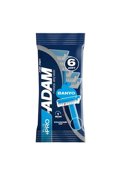 Adam Tıraş Bıçağı Banyo 6'lı